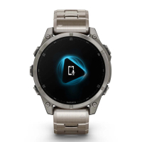 Смарт-годинник Garmin fenix 8 47mm, AMOLED, Saph, Ti/Bare/Graphite w/TiBand,Excl, GPS (010-02904-40) Diawest