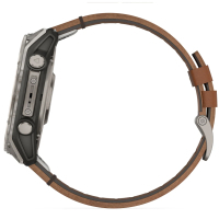 Смарт-годинник Garmin fenix 8 51mm,AMOLED,Sapphire, Bare Ti, Blk/Chsnt Lthr (010-02905-40) Diawest