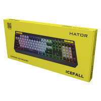 Клавіатура Hator Icefall USB Black/Grey (HTK401UA) Diawest