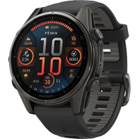 Смарт-годинник Garmin fenix 8 43mm, AMOLED, Saph, CrbnGry Ti/Blk, Blk/PebblGryBnd, (010-02903-21) Diawest