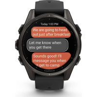Смарт-годинник Garmin fenix 8 43mm, AMOLED, Saph, CrbnGry Ti/Blk, Blk/PebblGryBnd, (010-02903-21) Diawest