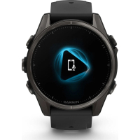 Смарт-годинник Garmin fenix 8 43mm, AMOLED, Saph, CrbnGry Ti/Blk, Blk/PebblGryBnd, (010-02903-21) Diawest