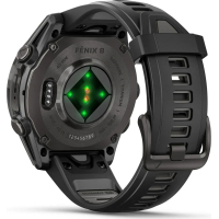 Смарт-годинник Garmin fenix 8 43mm, AMOLED, Saph, CrbnGry Ti/Blk, Blk/PebblGryBnd, (010-02903-21) Diawest