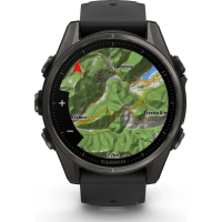 Смарт-годинник Garmin fenix 8 43mm, AMOLED, Saph, CrbnGry Ti/Blk, Blk/PebblGryBnd, (010-02903-21) Diawest