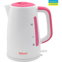 Електрочайник Saturn ST-EK8435U White/Pink Diawest