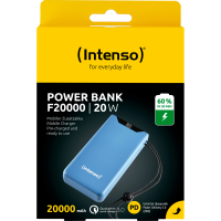 Батарея універсальна Intenso F20000 20000mAh PD/18W, QC3.0, blue (7332055) Diawest