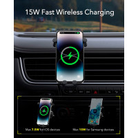 Універсальний автотримач Baseus Wireless Charge Pro 15W (SUWX030001) Diawest