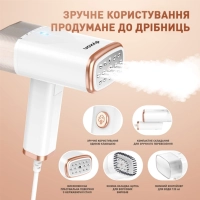 Відпарювач для одягу DYXON MEGASTEAM 1200W 2.5M White (DXNWMGSTM120025W) Diawest