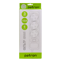 Мережевий фільтр живлення Patron EXT-PN-SP-1035, 5m Black (EXT-PN-SP-1035) Diawest