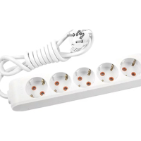 Мережевий подовжувач Panasonic X-tendia із заземленням 5 розетки, 2м (WLTB04522GR-UA) Diawest