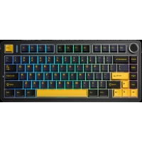Клавіатура Aula F75 Gasket Greywood V3 switch Hot-Swap PBT Wireless/Bluetooth/USB Black (6948391208626) Diawest