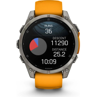 Смарт-годинник Garmin fenix 8 47mm, AMOLED, Saph, Ti/Bare/Grpht, SparkOrg/GrphtBd, (010-02904-11) Diawest