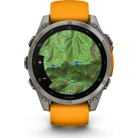 Смарт-годинник Garmin fenix 8 47mm, AMOLED, Saph, Ti/Bare/Grpht, SparkOrg/GrphtBd, (010-02904-11) Diawest
