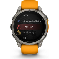 Смарт-годинник Garmin fenix 8 47mm, AMOLED, Saph, Ti/Bare/Grpht, SparkOrg/GrphtBd, (010-02904-11) Diawest