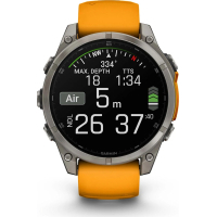 Смарт-годинник Garmin fenix 8 47mm, AMOLED, Saph, Ti/Bare/Grpht, SparkOrg/GrphtBd, (010-02904-11) Diawest