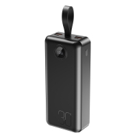 Батарея універсальна XO 30000mAh, PD/20W, QC/22.5W, with light, black (PR240_Black) Diawest