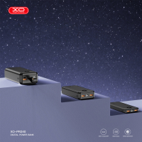 Батарея універсальна XO 30000mAh, PD/20W, QC/22.5W, with light, black (PR240_Black) Diawest