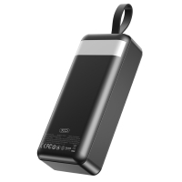 Батарея універсальна XO 30000mAh, PD/20W, QC/22.5W, with light, black (PR240_Black) Diawest