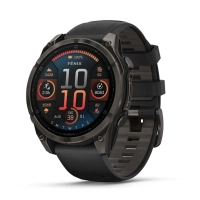 Смарт-годинник Garmin fenix 8 47mm, AMOLED, Saph, CrbnGryTi/Blk, Blk/PebbleGryBnd, GPS (010-02904-21) Diawest
