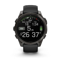 Смарт-годинник Garmin fenix 8 47mm, AMOLED, Saph, CrbnGryTi/Blk, Blk/PebbleGryBnd, GPS (010-02904-21) Diawest