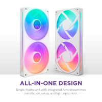 Кулер до корпусу NZXT F280 RGB Core Fan (Single Frame) - White (RF-U28HF-W1) Diawest