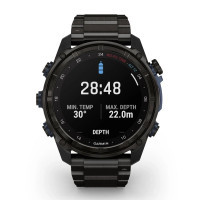 Смарт-годинник Garmin Descent Mk3i, 51mm, Crbn Gry DLC Ti/Ti, Dive Computer, GPS дайвінг комп'ютер (010-02752-14) Diawest