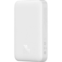 Батарея універсальна Baseus Wireless Magnetic Mini 10000mAh 20W, White (PPCX030002