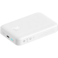 Батарея універсальна Baseus Wireless Magnetic Mini 10000mAh 20W, White (PPCX030002