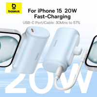 Батарея універсальна Baseus Compact 4900mAh 20W Lightning, White (PPWC05I) (P10068304212-00) Diawest