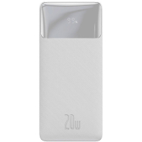Батарея універсальна Baseus Bipow Overseas 30000mAh 20W, White (PPBD050402) Diawest