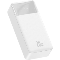 Батарея універсальна Baseus Bipow Overseas 30000mAh 20W, White (PPBD050402) Diawest