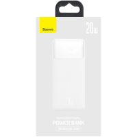 Батарея універсальна Baseus Bipow Overseas 30000mAh 20W, White (PPBD050402) Diawest