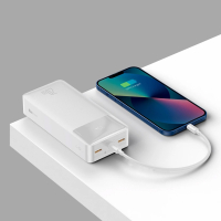 Батарея універсальна Baseus Bipow Overseas 30000mAh 20W, White (PPBD050402) Diawest