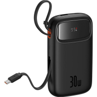Батарея універсальна Baseus QPow2 20000mAh 30W, with 2*Type-C Cable, Black (P10055009113-00) Diawest