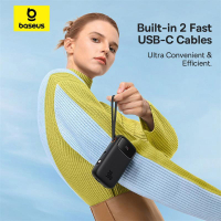 Батарея універсальна Baseus QPow2 20000mAh 30W, with 2*Type-C Cable, Black (P10055009113-00) Diawest