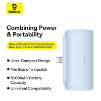 Батарея універсальна Baseus Compact 4900mAh 20W Type-C, Black (PPWC05T) (P10068302112-00) Diawest