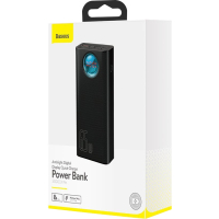 Батарея універсальна Baseus Amblight Digital Quick 30000mAh 65W, Black (PPLG00101) Diawest