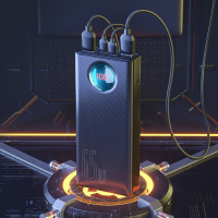 Батарея універсальна Baseus Amblight Digital Quick 30000mAh 65W, Black (PPLG00101) Diawest