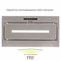 Витяжка кухонна Eleyus MAGNUS 1200 LED 52 IS Diawest
