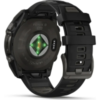 Смарт-годинник Garmin fenix 8 51mm,Saph Solar,CrbnGry Ti/Blk,Blk/PblGryBnd (010-02907-11) Diawest