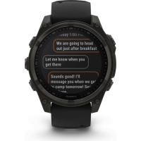 Смарт-годинник Garmin fenix 8 51mm,Saph Solar,CrbnGry Ti/Blk,Blk/PblGryBnd (010-02907-11) Diawest