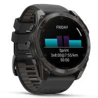 Смарт-годинник Garmin fenix 8 51mm,AMOLED,Saph,CrbnGryTi/Blk,Blk/PebbleGryBnd (010-02905-21) Diawest