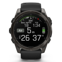 Смарт-годинник Garmin fenix 8 51mm,AMOLED,Saph,CrbnGryTi/Blk,Blk/PebbleGryBnd (010-02905-21) Diawest