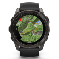 Смарт-годинник Garmin fenix 8 51mm,AMOLED,Saph,CrbnGryTi/Blk,Blk/PebbleGryBnd (010-02905-21) Diawest