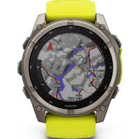 Смарт-годинник Garmin fenix 8 51mm,Saph Solar, BareTi/Graphite,AmpYe/GrphBnd (010-02907-21) Diawest