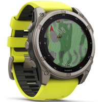 Смарт-годинник Garmin fenix 8 51mm,Saph Solar, BareTi/Graphite,AmpYe/GrphBnd (010-02907-21) Diawest