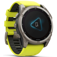 Смарт-годинник Garmin fenix 8 51mm,Saph Solar, BareTi/Graphite,AmpYe/GrphBnd (010-02907-21) Diawest