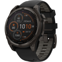 Смарт-годинник Garmin fenix 8 47mm,Saph Solar,CrbnGry Ti/Blk,Blk/PblGryBnd (010-02906-11) Diawest