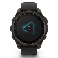 Смарт-годинник Garmin fenix 8 47mm,Saph Solar,CrbnGry Ti/Blk,Blk/PblGryBnd (010-02906-11) Diawest