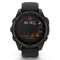 Смарт-годинник Garmin fenix 8 47mm,Saph Solar,CrbnGry Ti/Blk,Blk/PblGryBnd (010-02906-11) Diawest